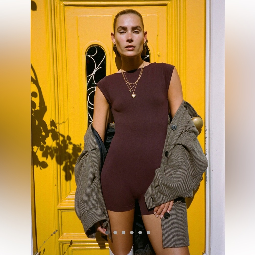 Free People Let Go Shortie Romper